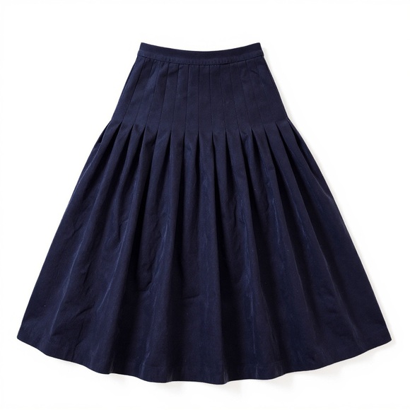 Jos. A. Bank Dresses & Skirts - Jos. A. Bank Classic Wool Navy A-Line Skirt with pleated detail